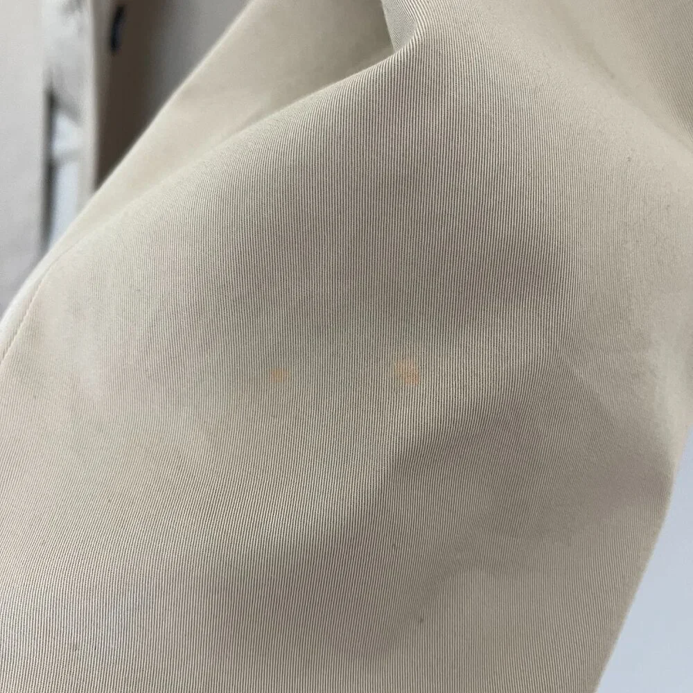 Anine Bing Randy Oversized Trench Coat in Beige Size Medium with Marker Spots - Picture 7 of 16